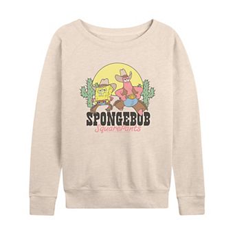 Women's SpongeBob SquarePants & Patrick French Terry Long Sleeve Tee