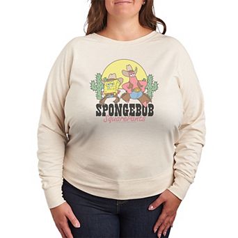 Plus Size SpongeBob SquarePants & Patrick French Terry Long Sleeve Tee