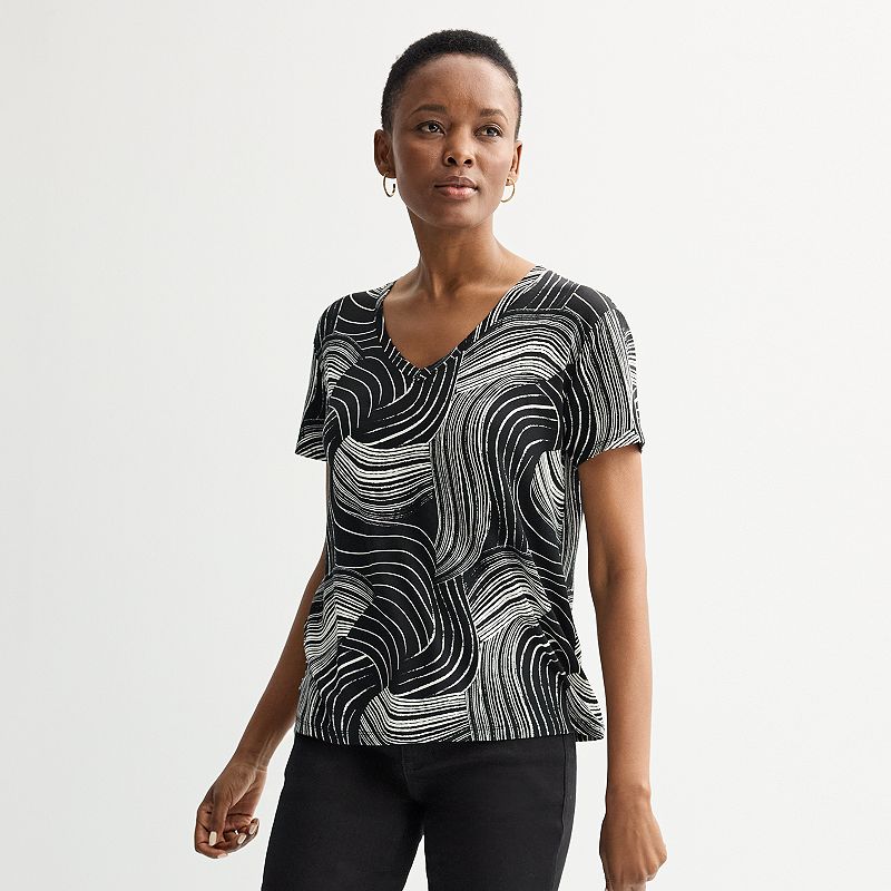 Women's Nine West Essential V-Neck T-Shirt