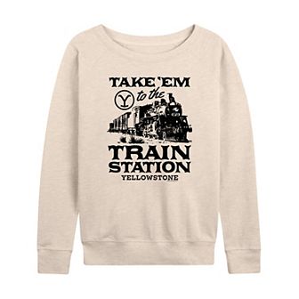 Women's Yellowstone Take 'Em To Train Station French Terry Long Sleeve Tee
