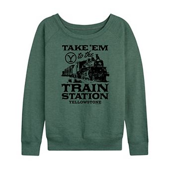 Women's Yellowstone Take 'Em To Train Station French Terry Long Sleeve Tee