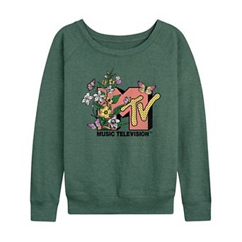 Women's MTV Botanical Art French Terry Long Sleeve Tee