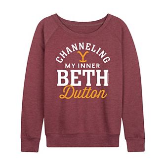 Women's Yellowstone Channeling My Inner Beth Dutton French Terry Long Sleeve Tee