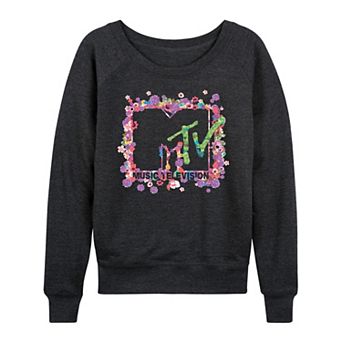 Women's MTV Floral Logo French Terry Long Sleeve Tee