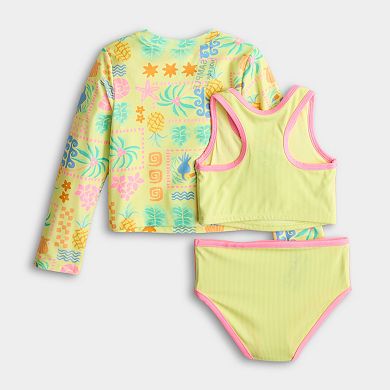 Baby & Toddler Jumping Beans 2-pc. Racerback Bikini & Rashguard Set