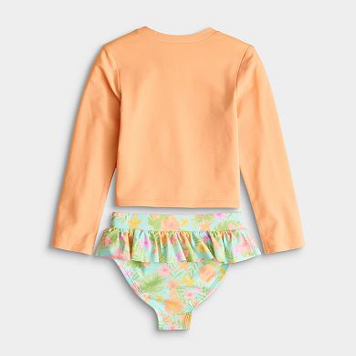 Baby & Toddler Girl Jumping Beans® Disney's Princess 2-Piece Swim Bottoms & Rashguard Set