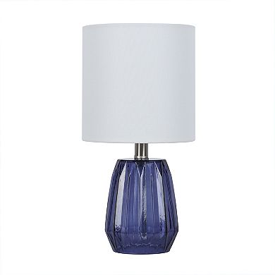 Blue Glass Accent Lamp