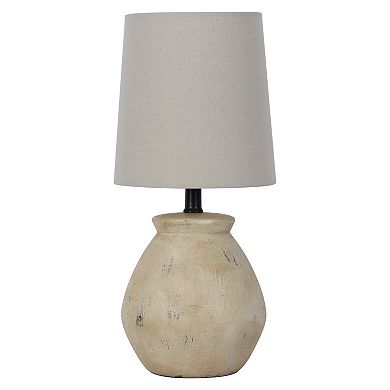 Rustic Beige Accent Lamp