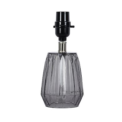 Gray Glass Table Lamp