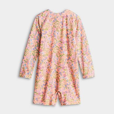 Baby & Toddler Girl Jumping Beans® Adaptive Rash Guard Romper