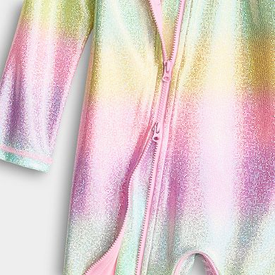Baby & Toddler Girl Jumping Beans® Adaptive Rash Guard Romper