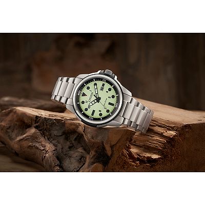 Citizen Men's 44mm Eco-Drive Stainless Steel Bracelet Watch