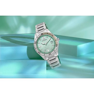 Citizen Eco-Drive Women's Marine Lady Stainless Steel Crystal Accent Dial Watch - FE6170-88L