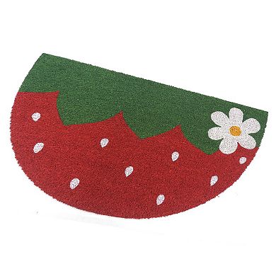Celebrate Together™ Spring Strawberry Flower Design Coir Doormat