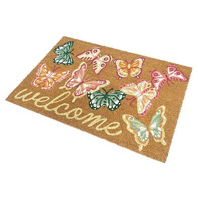 Celebrate Together™ Spring Multi Butterfly Coir Doormat
