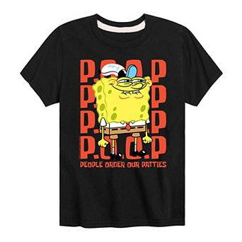 Boys 8-20 SpongeBob SquarePants People Order Our Patties Graphic Tee