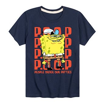 Boys 8-20 SpongeBob SquarePants People Order Our Patties Graphic Tee