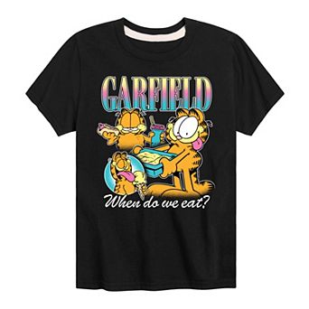Boys 8-20 Garfield When Do We Eat? Graphic Tee