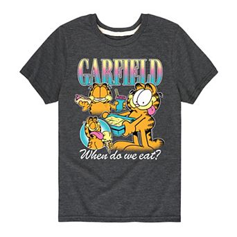 Boys 8-20 Garfield When Do We Eat? Graphic Tee