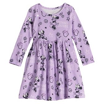 Baby & Toddler Girl Jumping Beans® Disney's Minnie Mouse Long Sleeve Jersey Dress