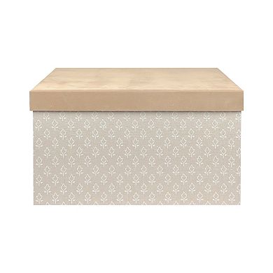 Belle Maison Small Suede Lidded Storage Box