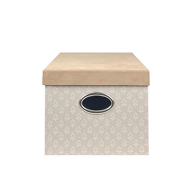 Belle Maison Small Suede Lidded Storage Box
