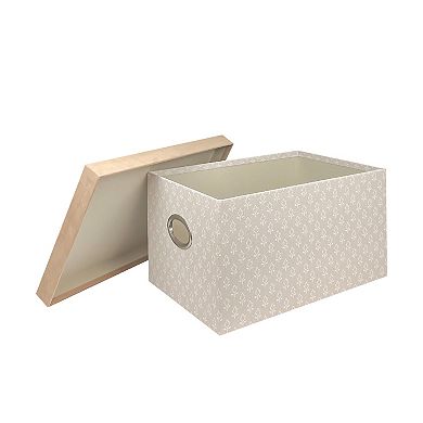 Belle Maison Small Suede Lidded Storage Box
