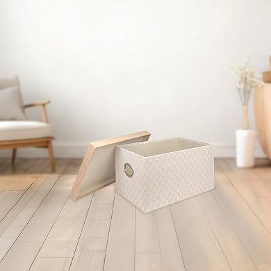 Belle Maison Small Suede Lidded Storage Box