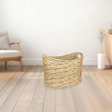 Belle Maison Medium Oval Natural Basket
