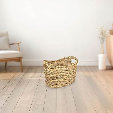 Belle Maison Small Oval Natural Storage Basket