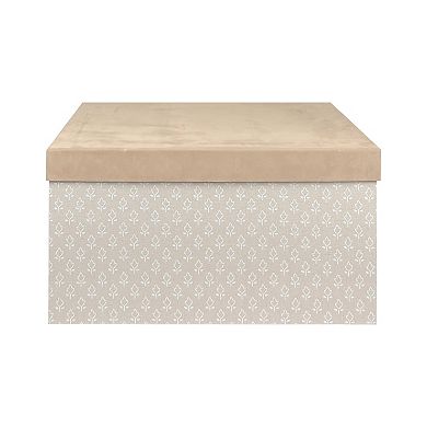 Belle Maison Large Suede Lidded Storage Box