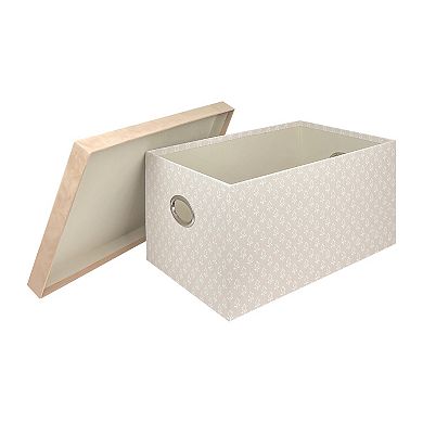 Belle Maison Large Suede Lidded Storage Box