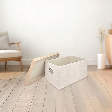 Belle Maison Large Suede Lidded Storage Box