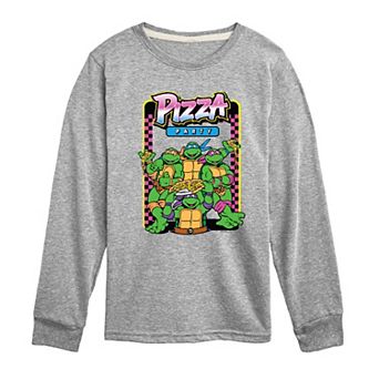 Boys 8-20 Teenage Mutant Ninja Turtles Pizza Party Long Sleeve Graphic Tee