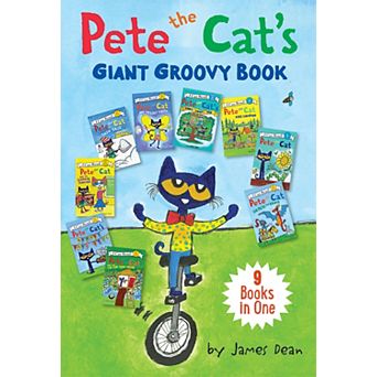 Pete the Cat's Giant Groovy Book by James Dean Children's Hard Cover Book