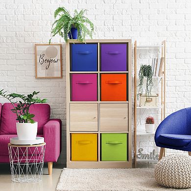 Sorbus 11 Inch 12 Pack Foldable Cubes with Handle- for Home Home Storage & Organization