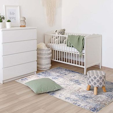 Sorbus 3 ft x 5 ft Area Rug for Entryway, Machine Washable, Non-Slip, Vintage Rug