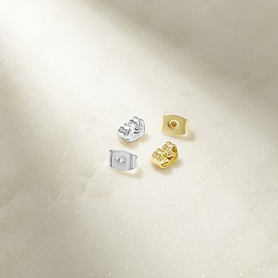 PRIMROSE 24-pc. 14k Gold Flash Plated & Silver Tone Butterfly Earring Backs Set