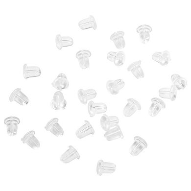 PRIMROSE 30-pc. Replacement Rubber Bullet Earring Backs Set