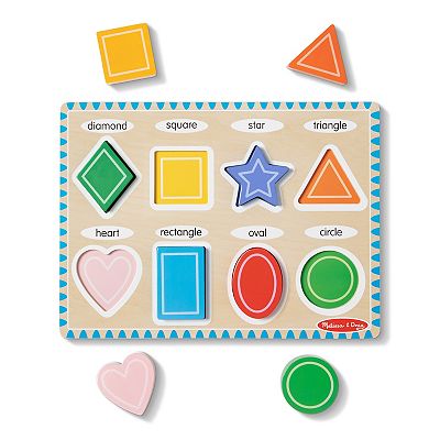 Melissa Doug Shapes Chunky Puzzle