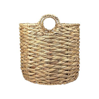 Belle Maison Medium Round Natural Bin with Handles