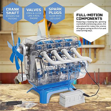 Discovery Mindblown Model Engine Kit With Moving Motor Parts