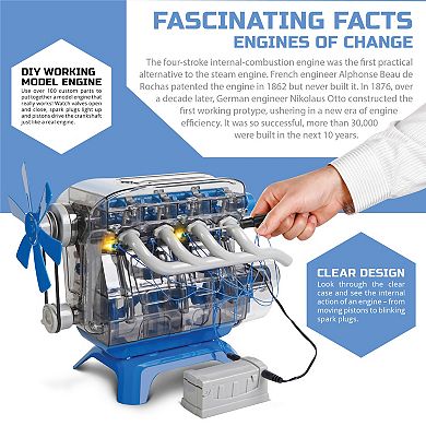 Discovery Mindblown Model Engine Kit With Moving Motor Parts