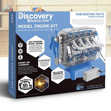 Discovery Mindblown Model Engine Kit With Moving Motor Parts