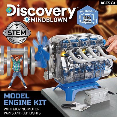 Discovery Mindblown Model Engine Kit With Moving Motor Parts
