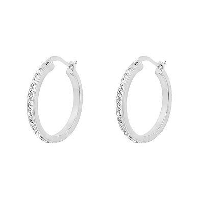 PRIMROSE Crystal Stone Hoop Earrings