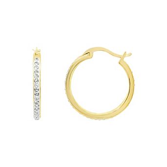 PRIMROSE Crystal Stone Hoop Earrings