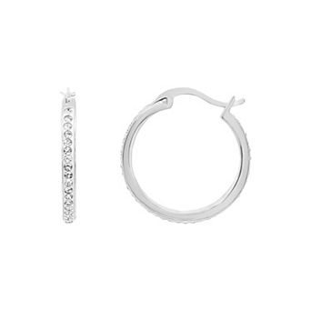 PRIMROSE Crystal Stone Hoop Earrings