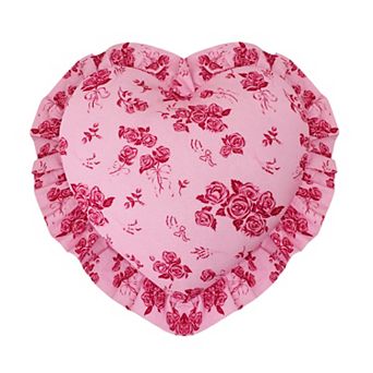 Celebrate Together™ Valentine's Day Pink Floral Heart Throw Pillow