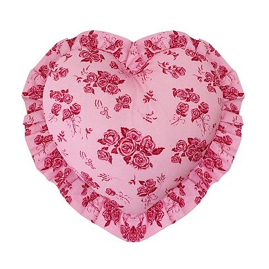 Celebrate Together™ Valentine's Day Pink Floral Heart Throw Pillow